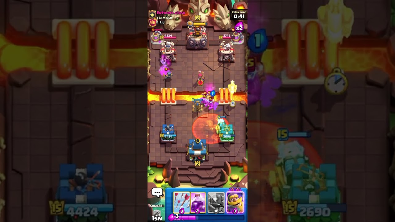 CLASH ROYALE Asil şampiyona çıkma maçım (çok riskliydi)