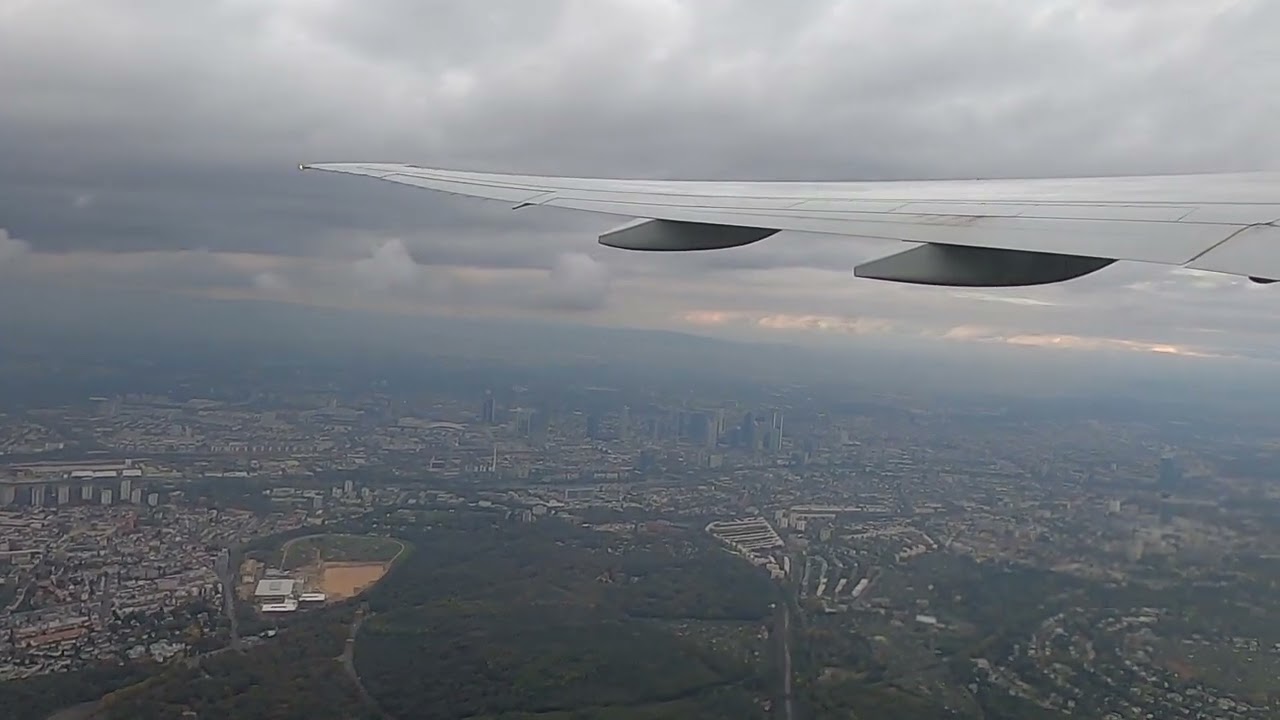 Frankfurt from My Plane Window