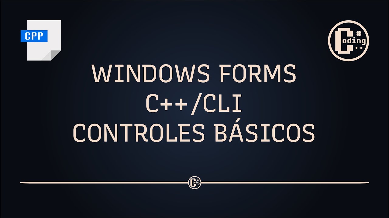 Windows Forms C++/CLI - Controles básicos