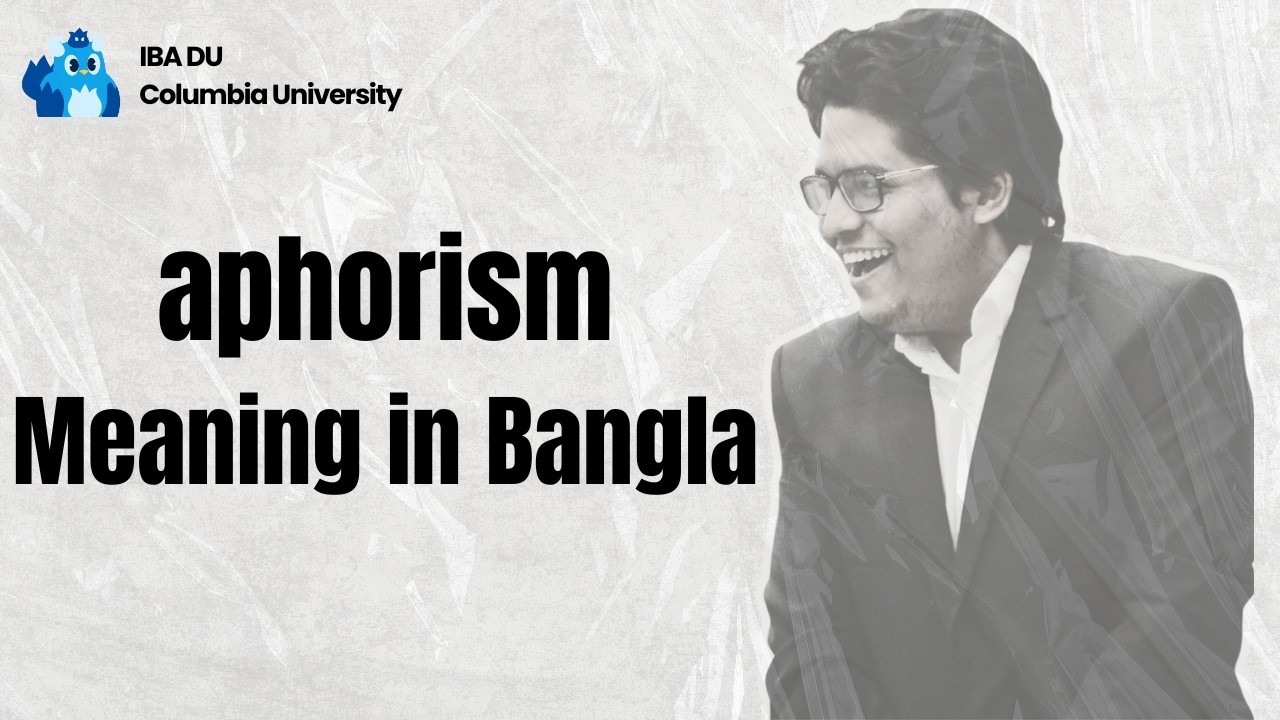 Aphorism | Learn English Vocabulary in Bangla
