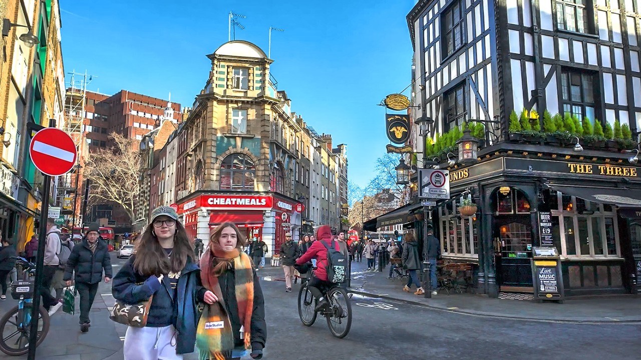 2025 Central London Walk | West End Walking Tour | London Winter Walk 2025 | 4K HDR