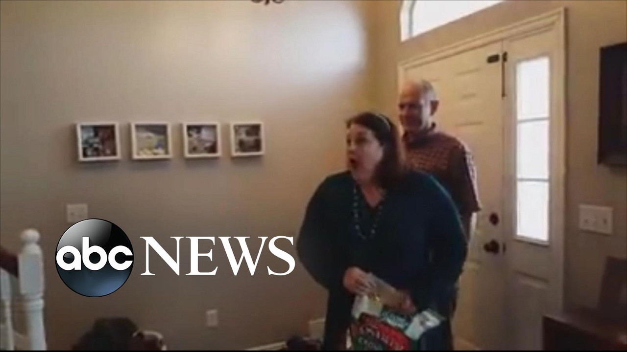 Couple keeps pregnancy a secret for 9 months, surprises grandma