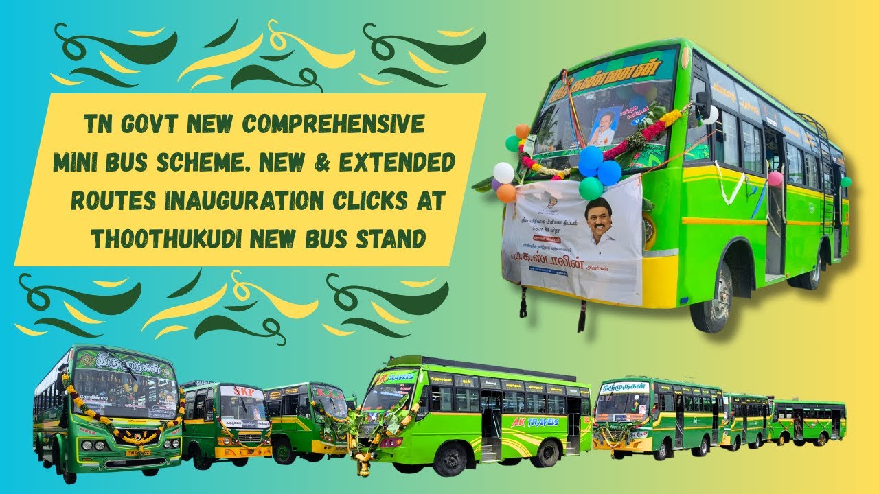 TN Govt New  Comprehensive Mini Bus Scheme