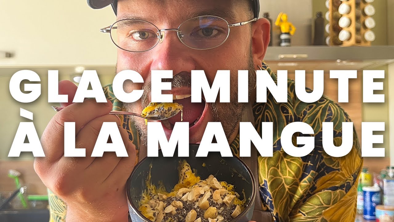 Glace minute &agrave; la mangue !