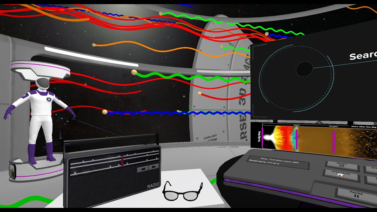 ASTRO 3D 'Unlocking the Universe in 3D' Virtual Reality program: Signals from Cosmic Dawn