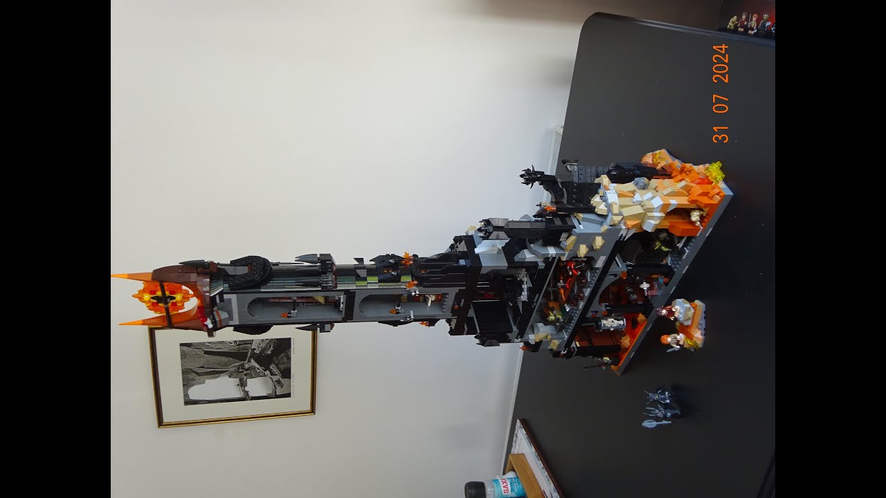 A lego kit build of Barad Dur