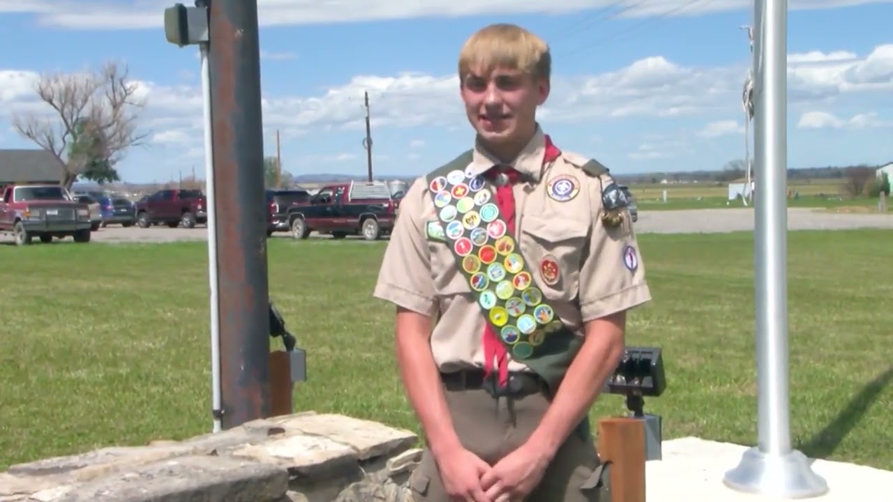 Huntley Eagle Scout Project honors veterans with brand new church flagpole