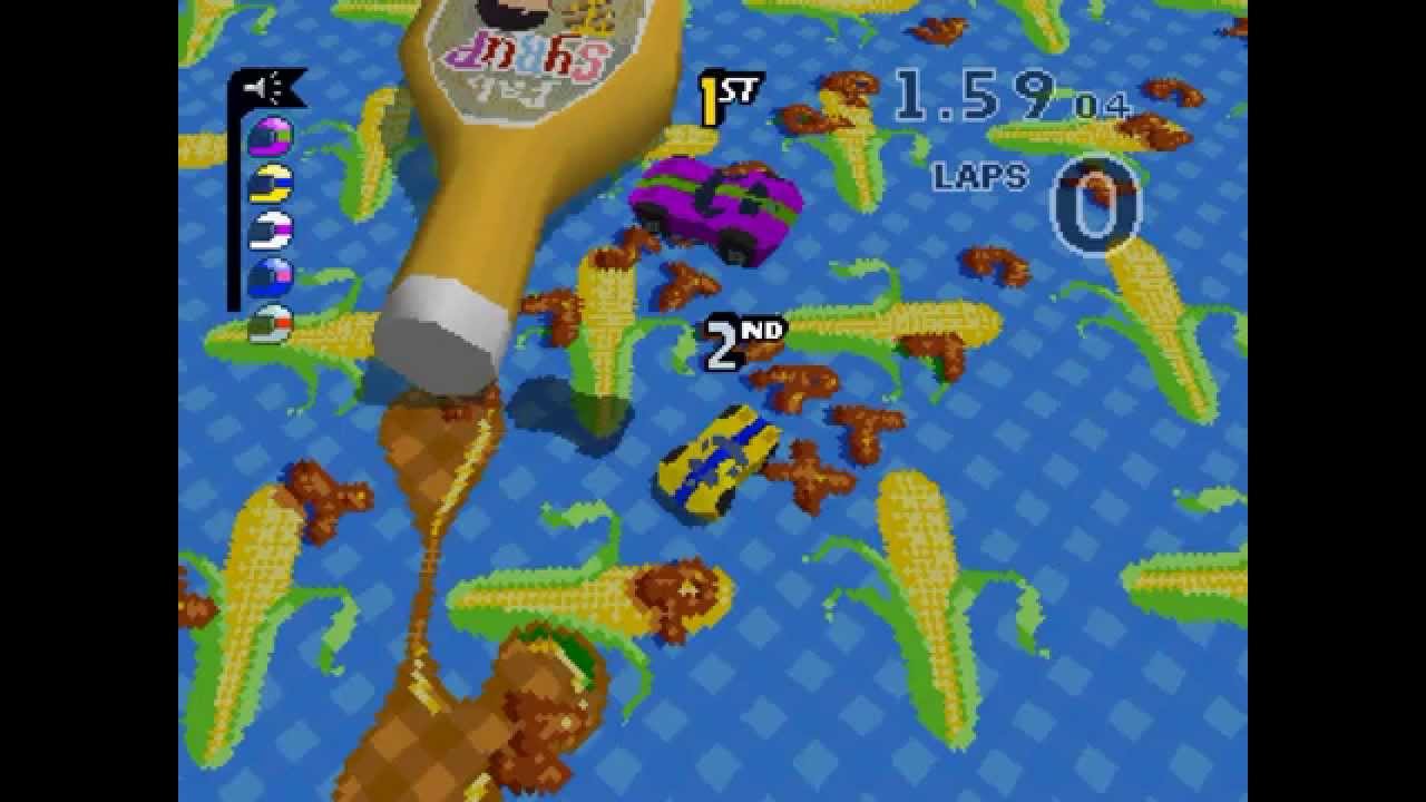 Micro Machines V3 Walkthrough/Gameplay PSone HD