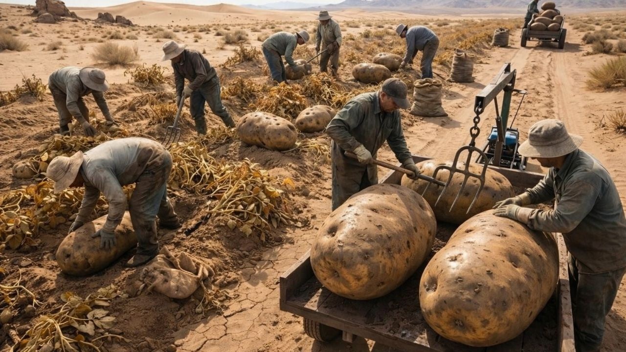 Inacreditável! Cultivaram Batatas no Deserto – Os Resultados Surpreenderam o Mundo