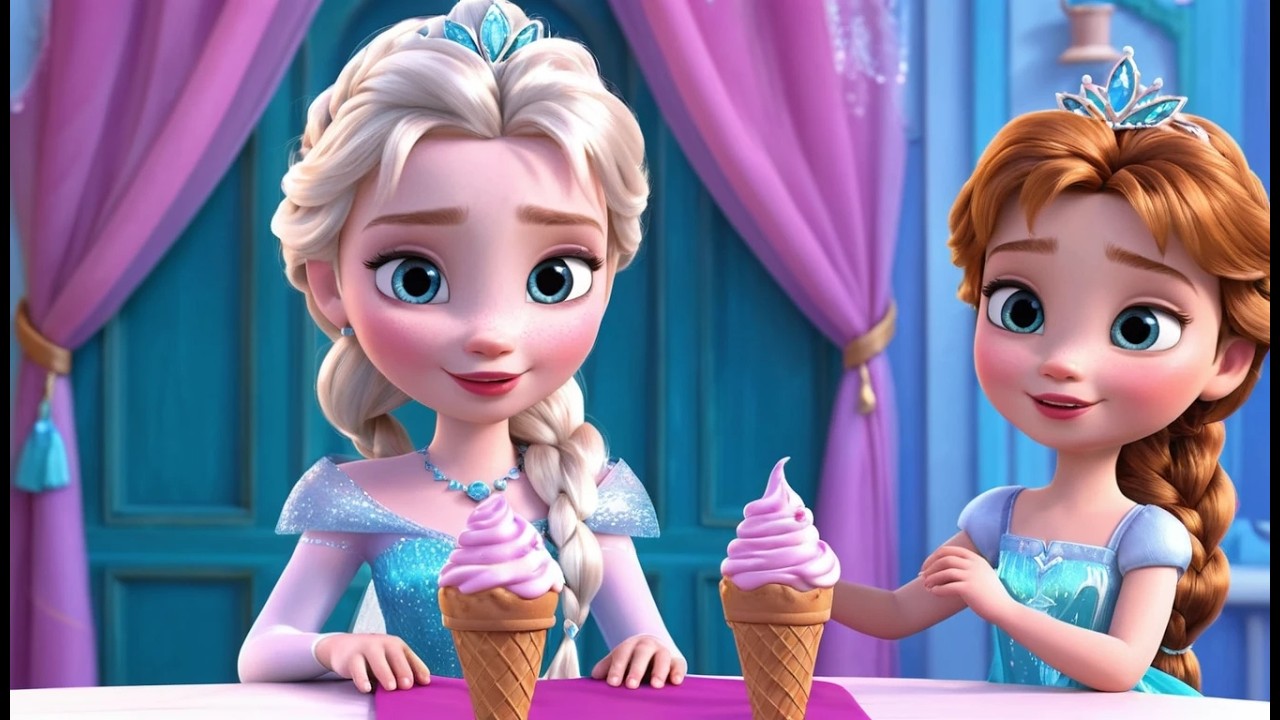 Эльза строит замок из мороженого ❄️🍦🏰