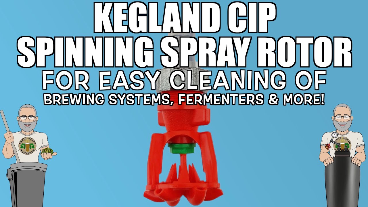 CIP Spinning Spray Rotor For Homebrewing