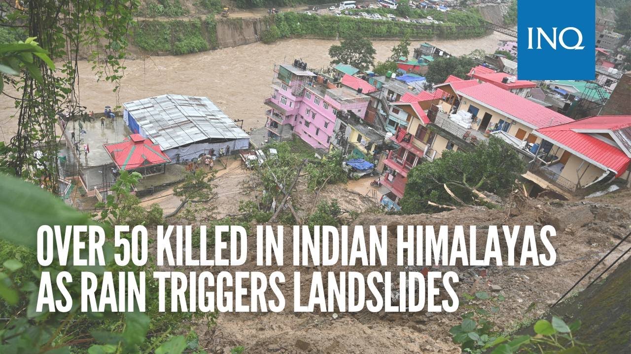 Over 50 killed in Indian Himalayas as rain triggers landslides