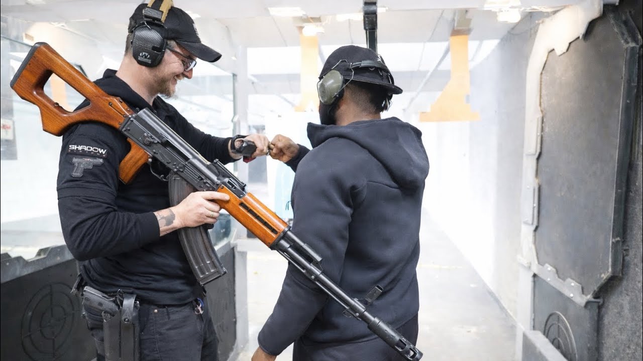 my first time shooting a full auto rpk