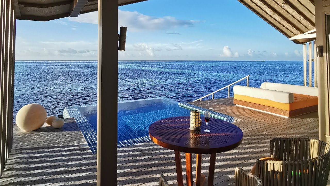 Club Med Finolhu Maldives, Sunrise - Overwater Pool Villa, Resort room tour, 2022 @AllHotelReview