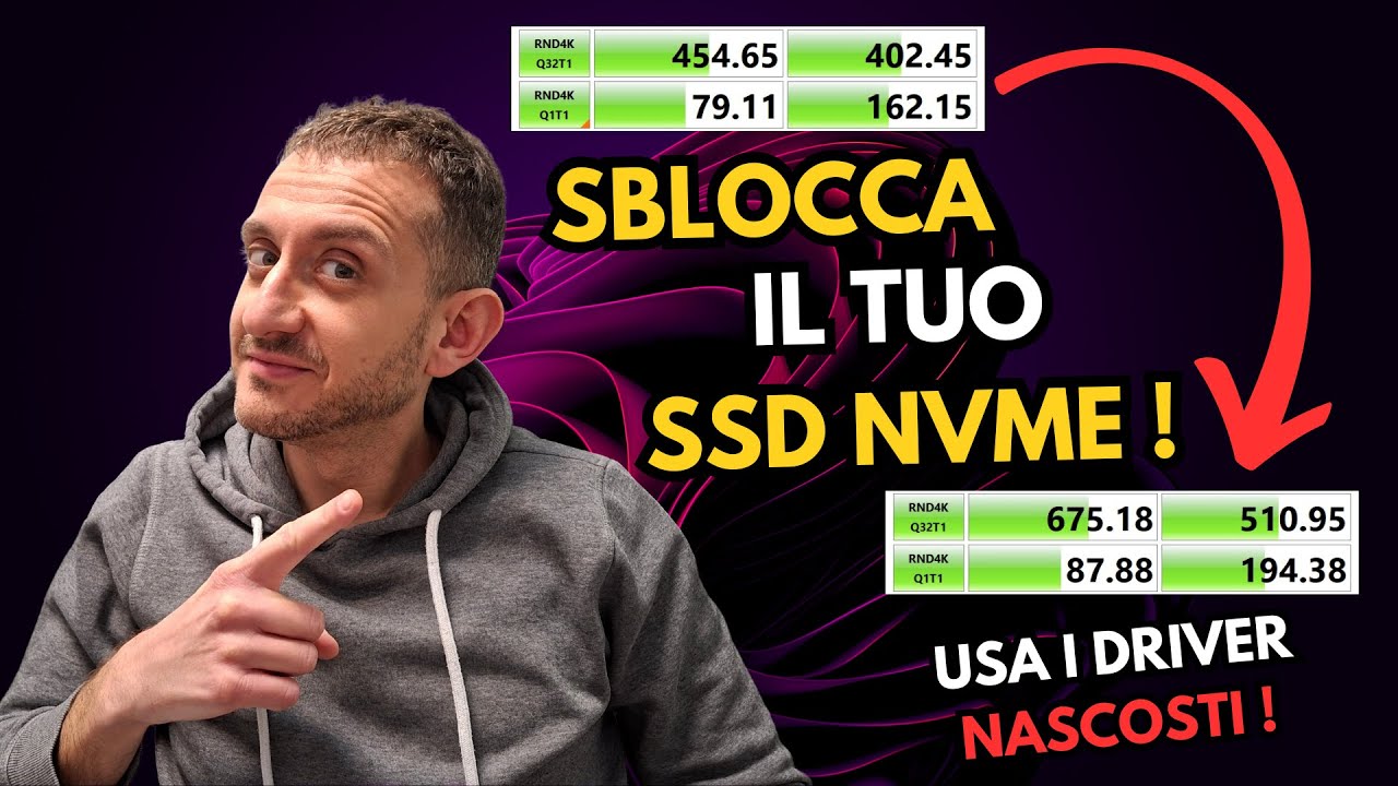 SSD NVMe del 50% PIÙ VELOCE: Attiva i driver NASCOSTI su Windows 11! 🚀