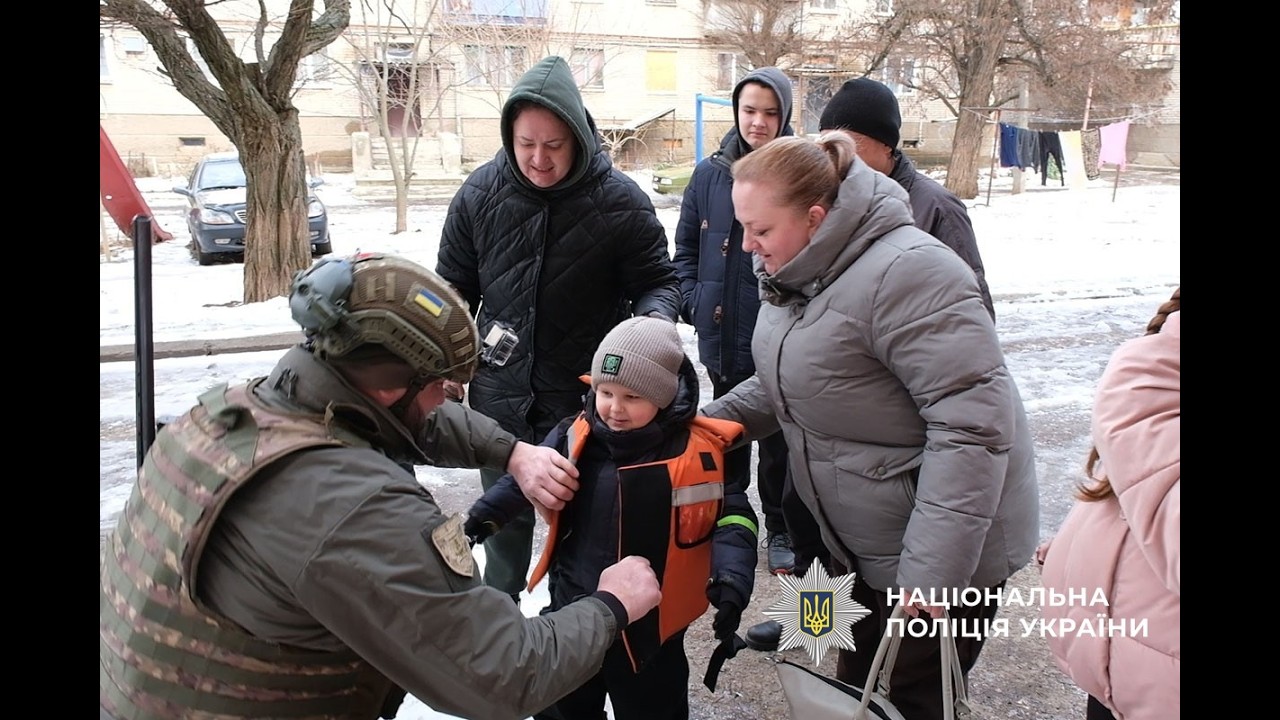 Три родини з дітьми евакуйовані з Миколаївки завдяки поліцейським