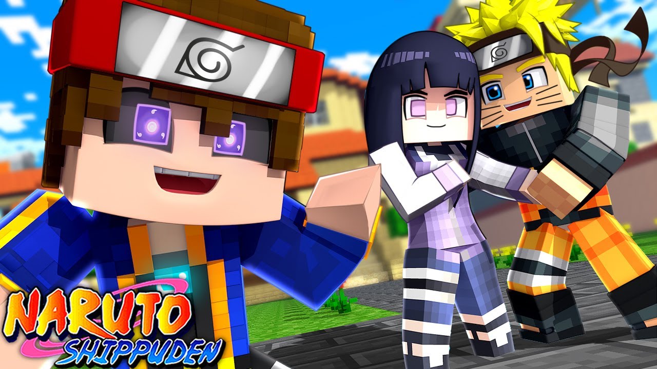 SALVEI o CASAMENTO de NARUTO E HINATA USANDO O SHARINGAN ROXO ! Minecraft Naruto Jikan
