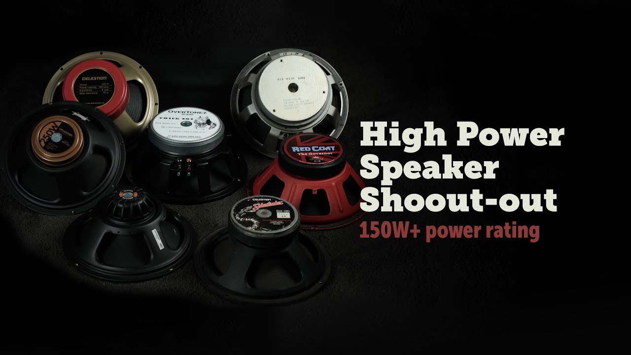 EVM 12L, Eminence and Celestion high power speaker shootout