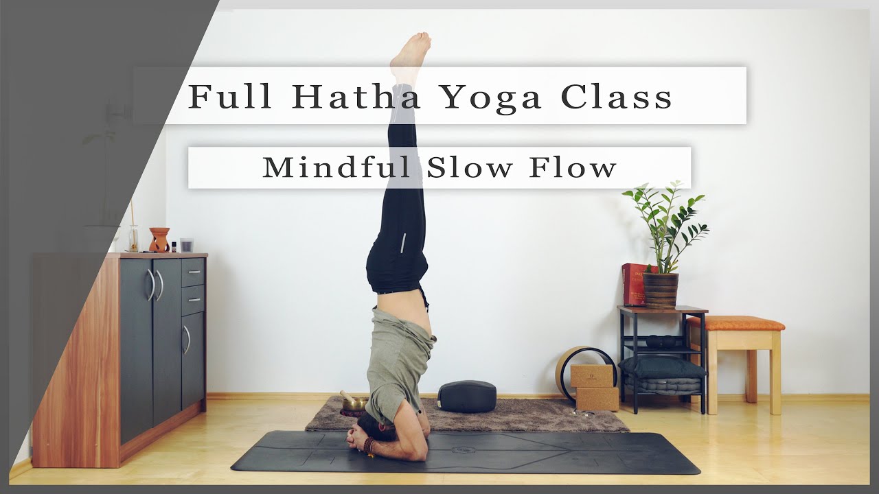All Levels Hatha Yoga Class | Slow 45 Minute Practice with Shaking and Headstand