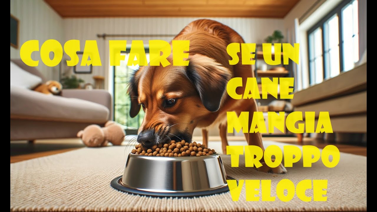 Cosa fare se un cane mangia troppo velocemente