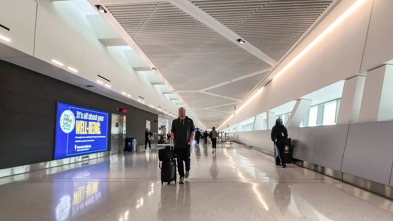 EWR Terminal A (South Concourse) ASMR walk from beginning to end (September 2025)