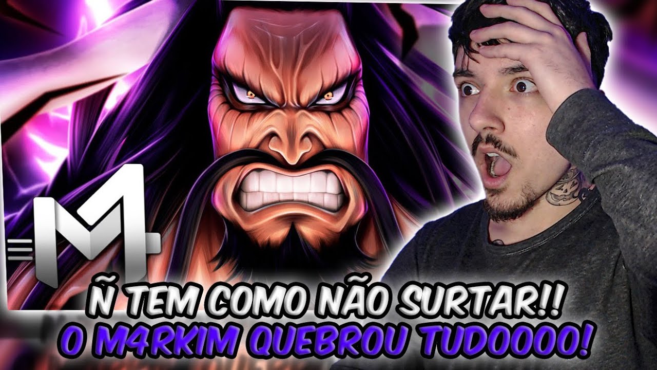(SEM PALAVRAS!) REAGINDO ao Kaidou (One Piece) - 100 Feras | M4rkim | REACT // NaiReact