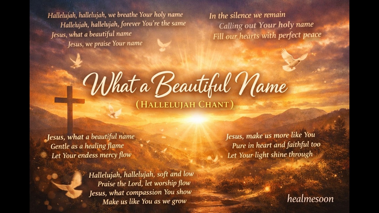 What a Beautiful Name – Hallelujah Worship Song | Peaceful Christian Meditation Song | Prayer Music