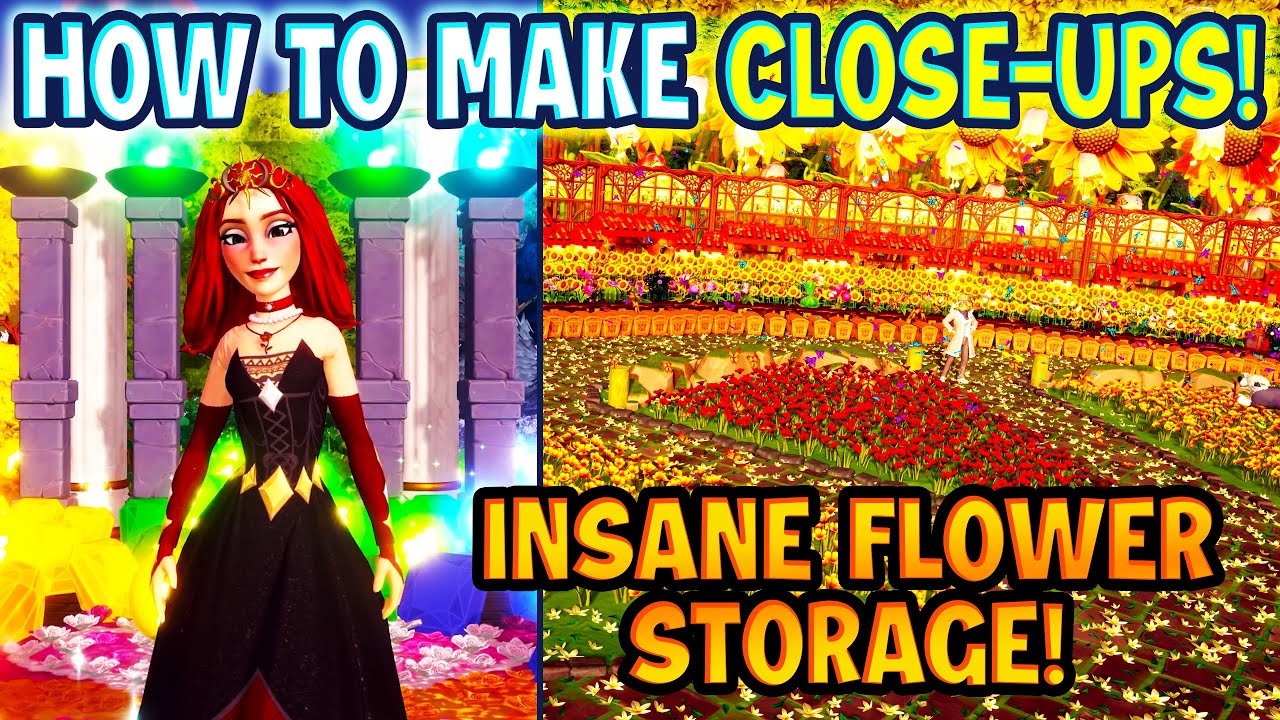 How To Make Close-Up Shots in Disney Dreamlight Valley. The CRAZIEST Flower Storage EVER!