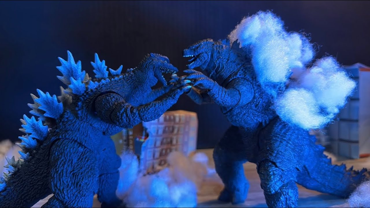 Legendary Godzilla 2014 VS Godzilla Final Wars an epic stop motion battle