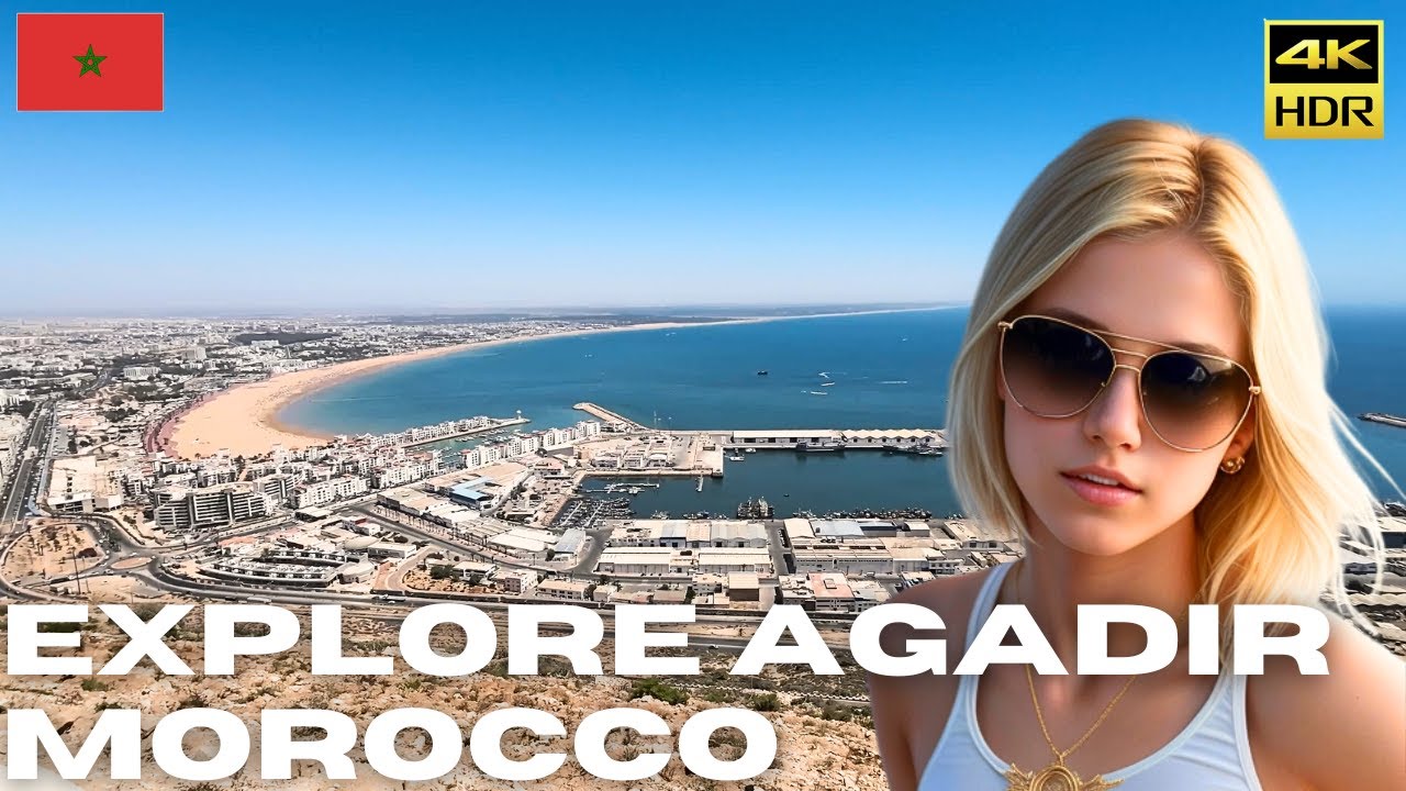 Explore Agadir Morocco Walking Tour - 4K HDR 60 FPS