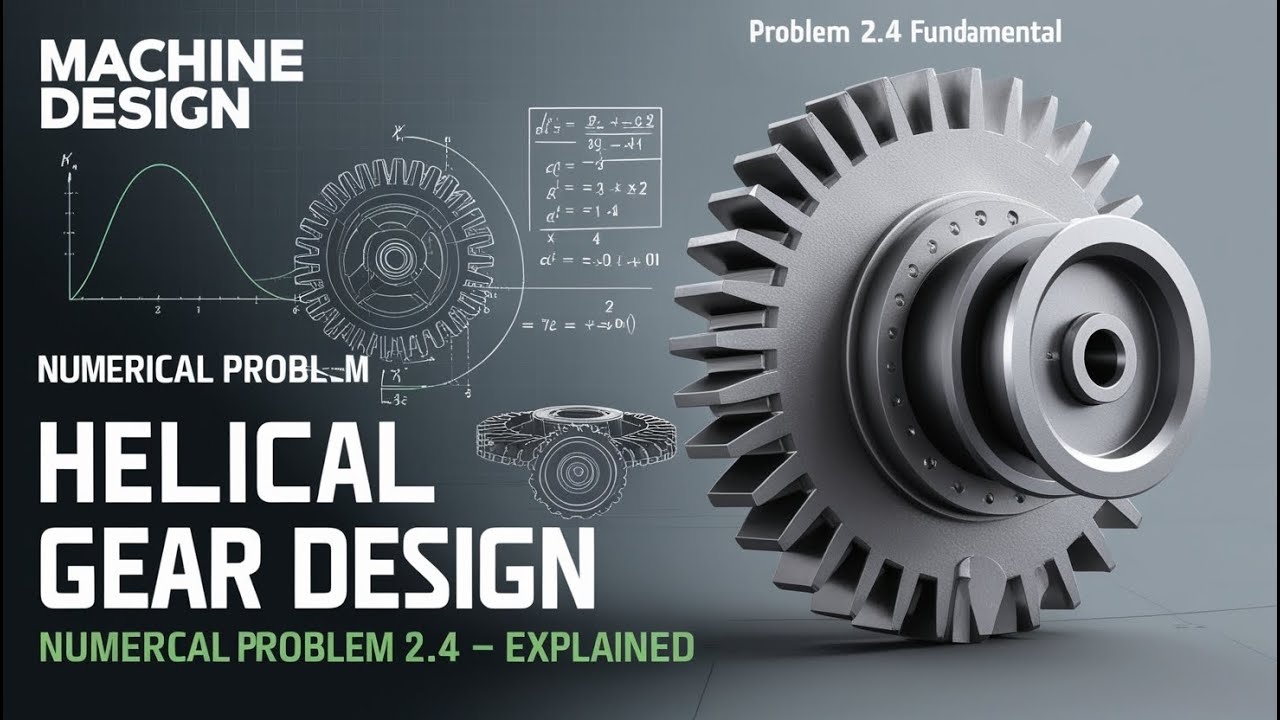 Machine Design | Helical Gear Design | Numerical Problem 2.4 | Fundamental Analysis