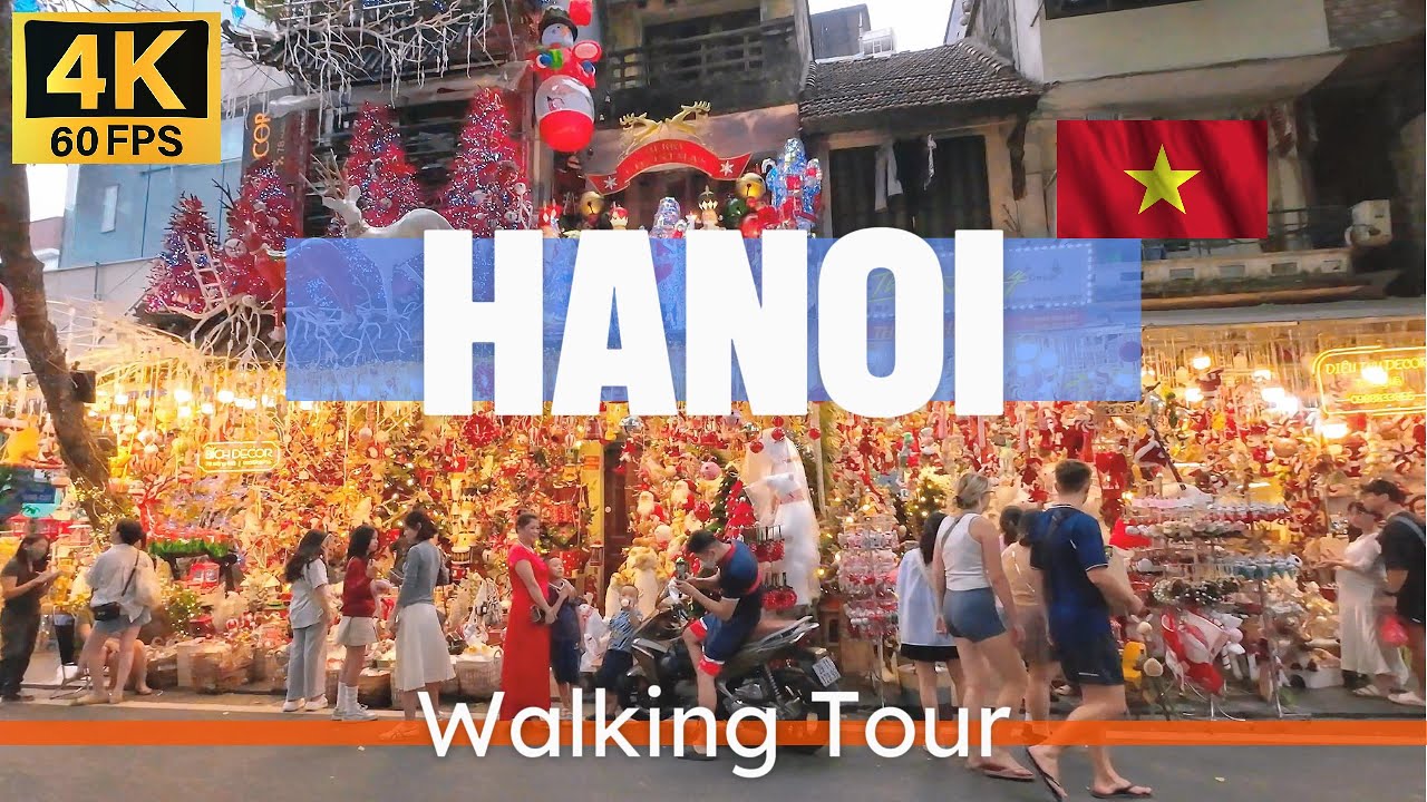 Walking on the COLORFUL streets of Hanoi: CROWDED with international tourists!