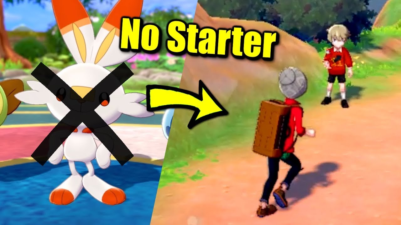 What happens when you leave Town without a Starter Pokémon in Sword & Shield?
