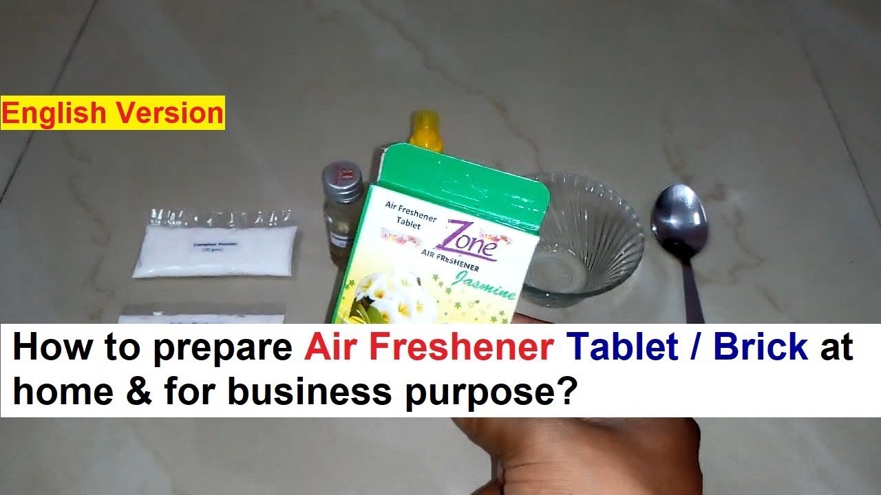 Air Freshener Tablet Making 100% Real Formula