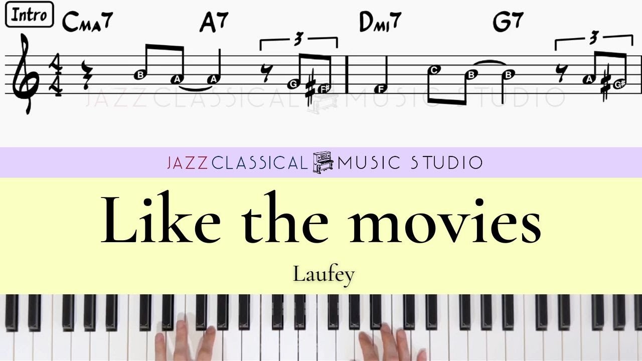 Like The Movies - Laufey | Piano Tutorial (EASY) | WITH Music Sheet | JCMS