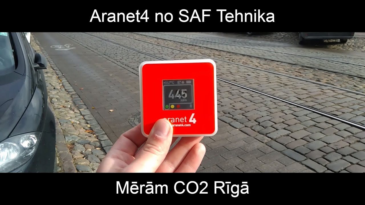 Mērām Rīgas gaisu (CO2) ar Aranet4