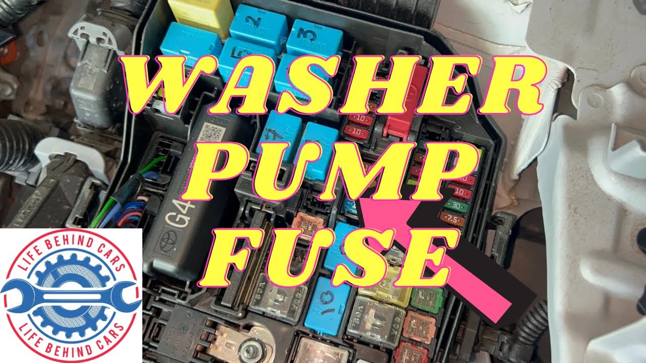 Toyota Yaris Hybrid Electric 2022 Front And Rear Washer Pump Fuse Location 