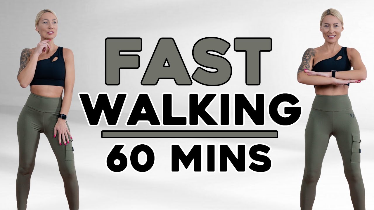 🔥FAST Walking in 60 minutes🔥 | Fitness Videos | Knee Friendly🔥