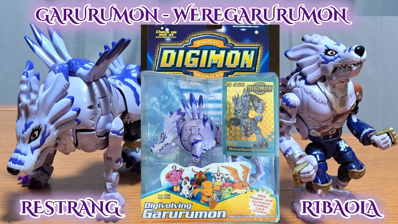 Garurumon digivolving to Weregarurumon line 6