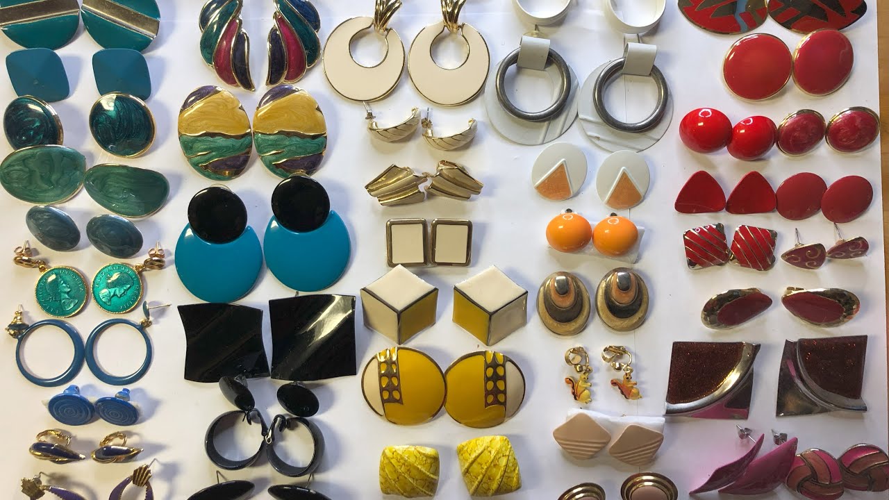 Vintage to now jewelry mixed lot earrings+. Vintage a moderna lote de  joyeria aretes y más.