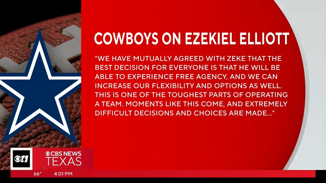 Dallas Cowboys, Ezekiel Elliott 'mutually agreed' to part ways after 7 seasons
