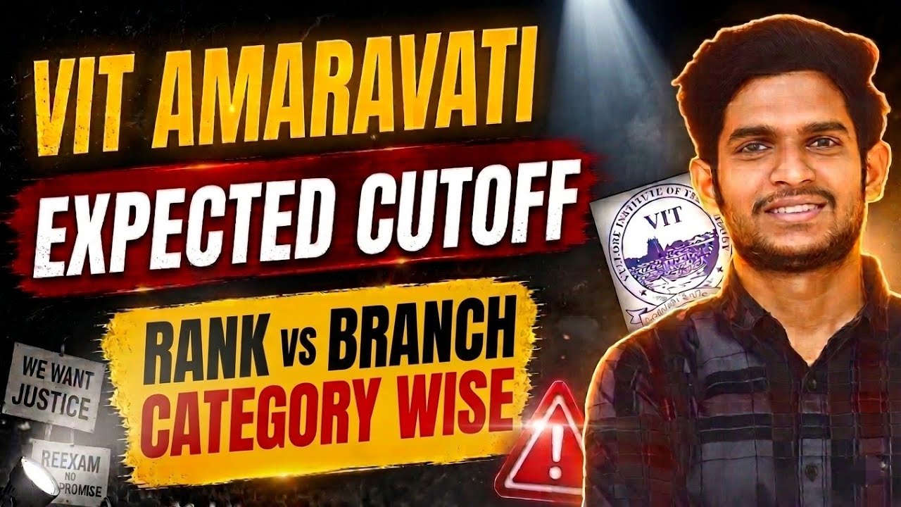 VIT Amaravati Expected Cutoff 2026 | CSE, AI, ECE Branch Reality 🤬
