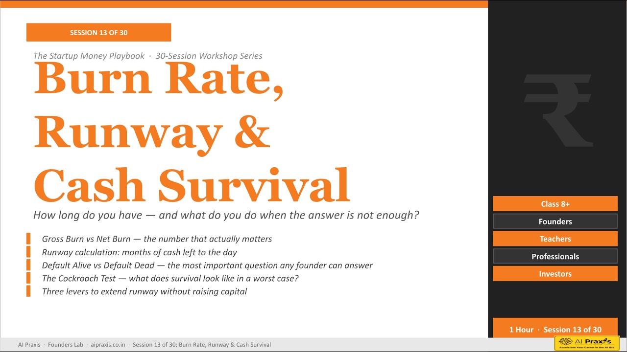 Session13 - Burn Rate, Runway & Cash Survival Explained