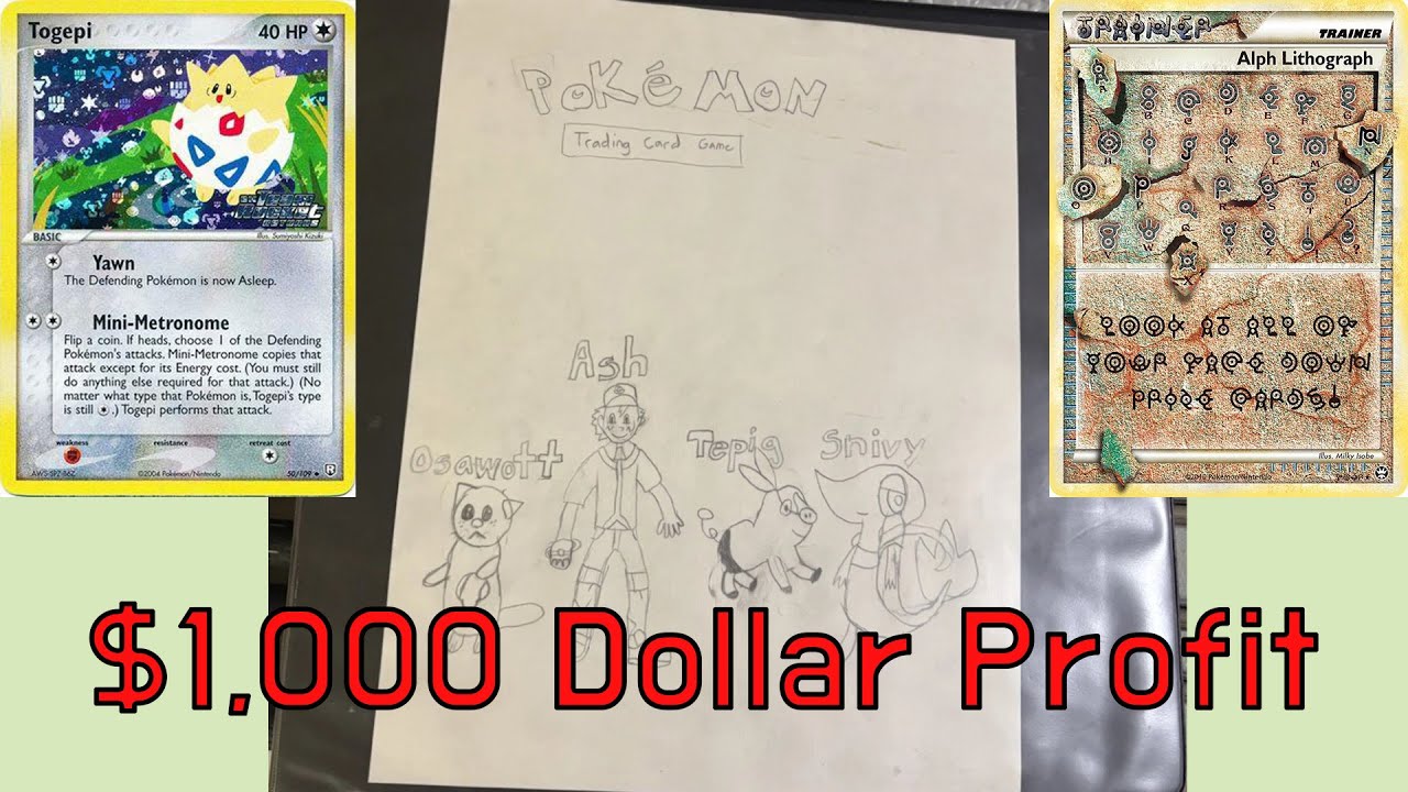I bought a kid's Pokemon binder on eBay. I made A LOT of money.