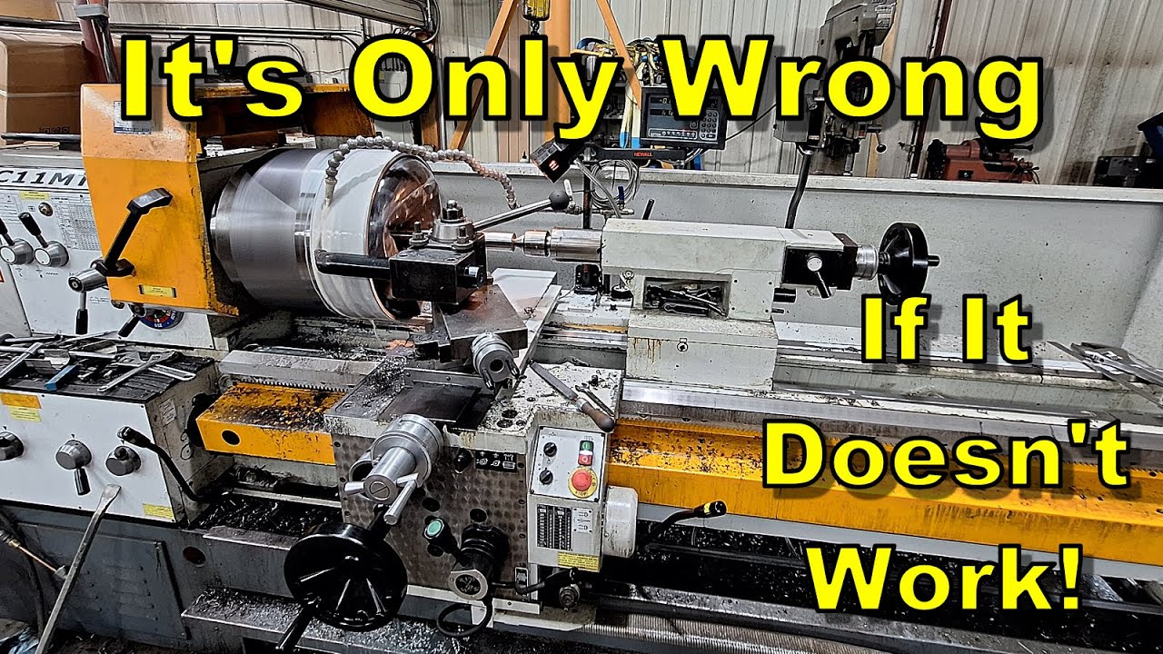 Machining The Taper On A Large Flat Belt Pulley | Combating Chatter | Manual Machining
