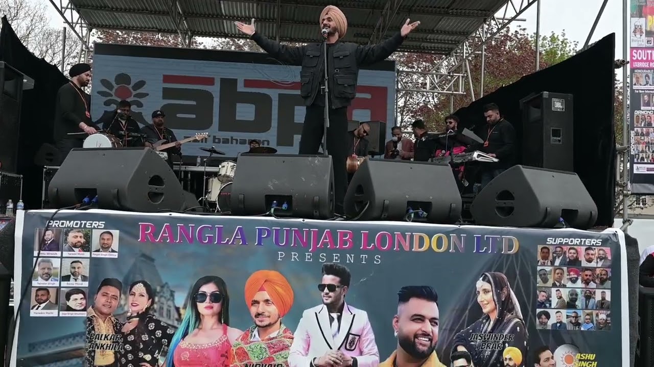 Nirvair Pannu Live Performance Full Video@Southall Mella 2023 Rnagla Punjab London