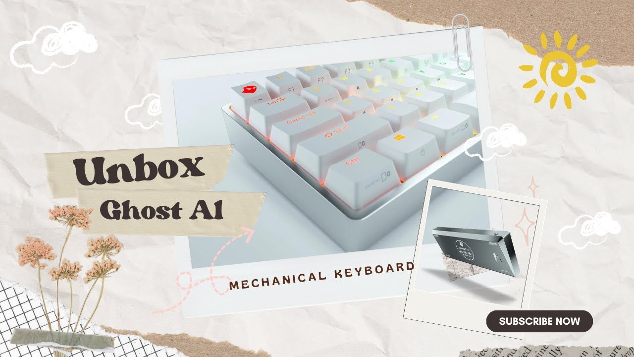 [ #asmr ] Relax and watch my first cast Aluminum Mechanical Keyboard Ghost A1 unboxed