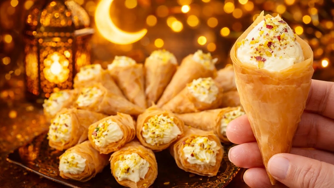 مش أي حد يعرف يعمل البقلاوة كده 🌙
