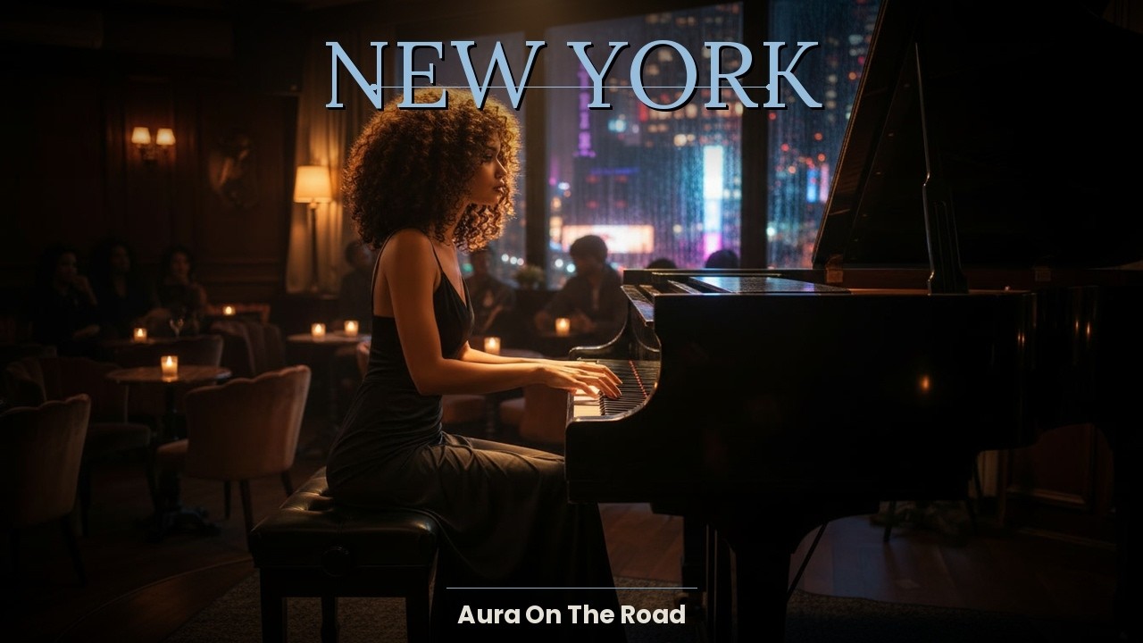 🎷 New York Jazz Club ☕ Rainy Night in Manhattan | Smooth Jazz Bar Ambience
