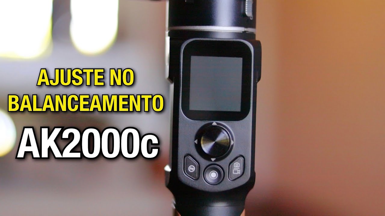 AJUSTE no BALANCEAMENTO - GIMBLE FEIYUTECH AK2000c